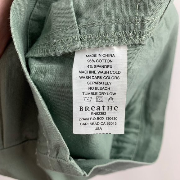 Prana Sage Stretch Canvas Cargo Capri Pant M New - Picture 5 of 8